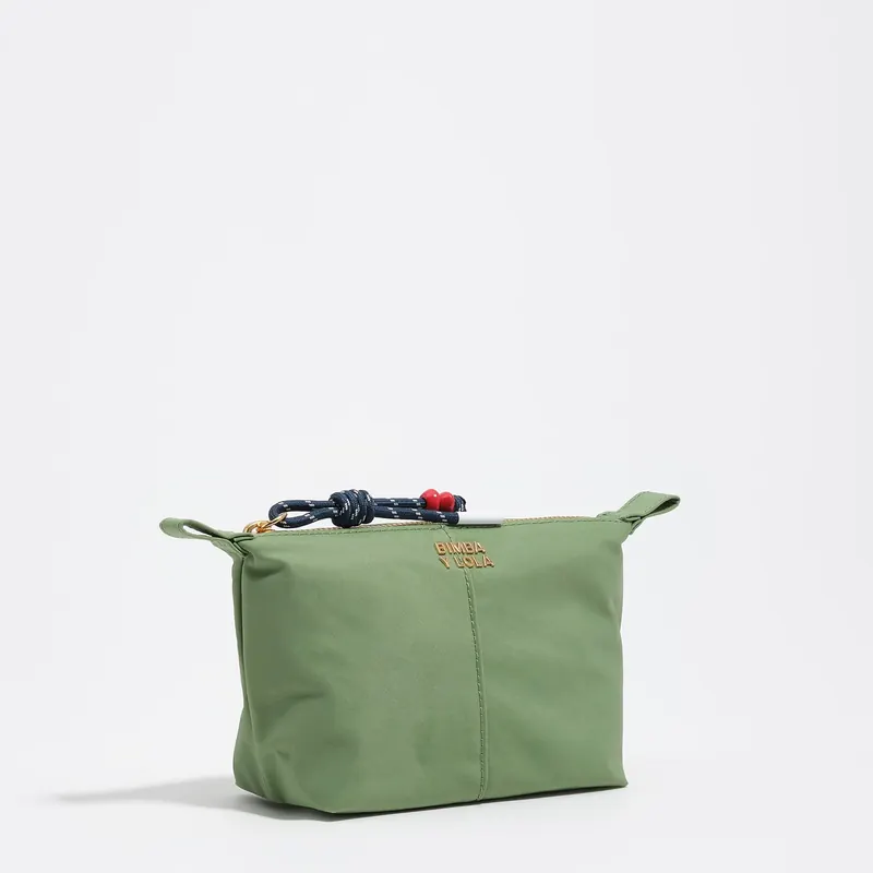 Saszetka trapez nylon zielona
