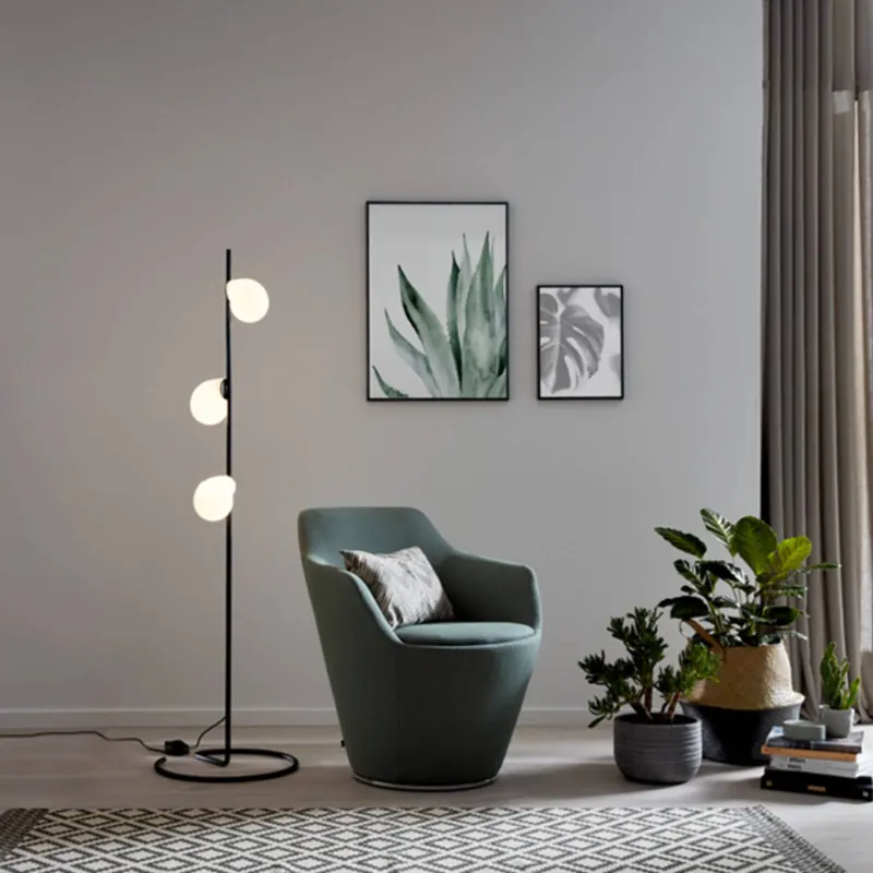 WEVER &amp; DUCRÉ Dro 1.0 Comp lampa podłogowa czarno-biała