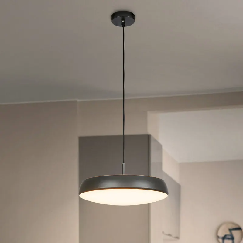 Lampa wisząca LED Nala, antracyt, metal/tworzywo sztuczne, Ø 35 cm