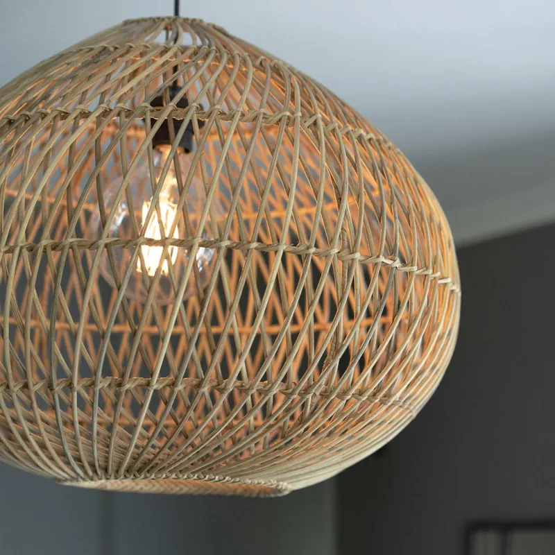 PR Home Karen Lampa wisząca z abażurem z rattanu Ø 90 cm
