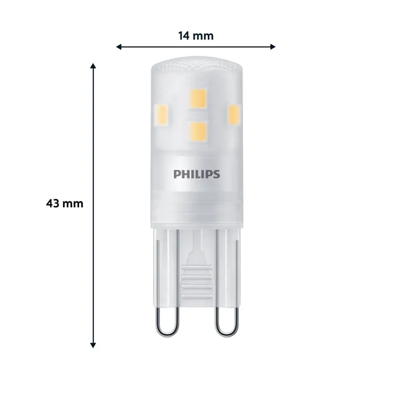 Żarówka z trzonkiem sztyftowym LED Philips G9 1,9 W 220 lm 2700 K matowa, 6 szt