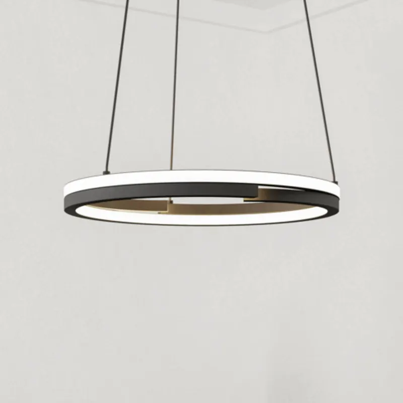Żyrandol LED EGLO MEZZOMONTE, czarna, Ø 48 cm, CCT