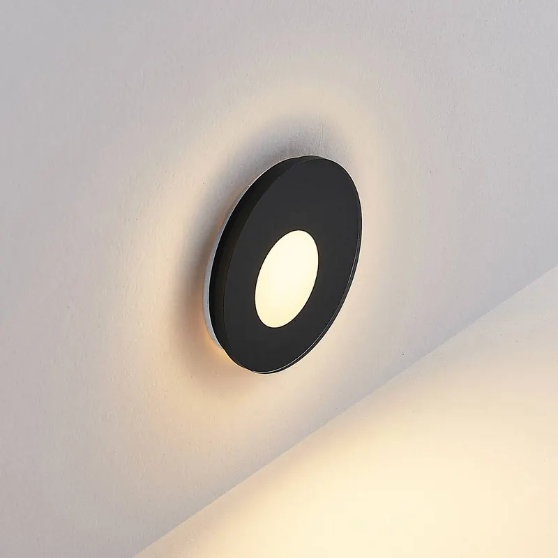 Molto Luce oprawa wpuszczana LED Wall 68R Glass IP44 RD, czarna