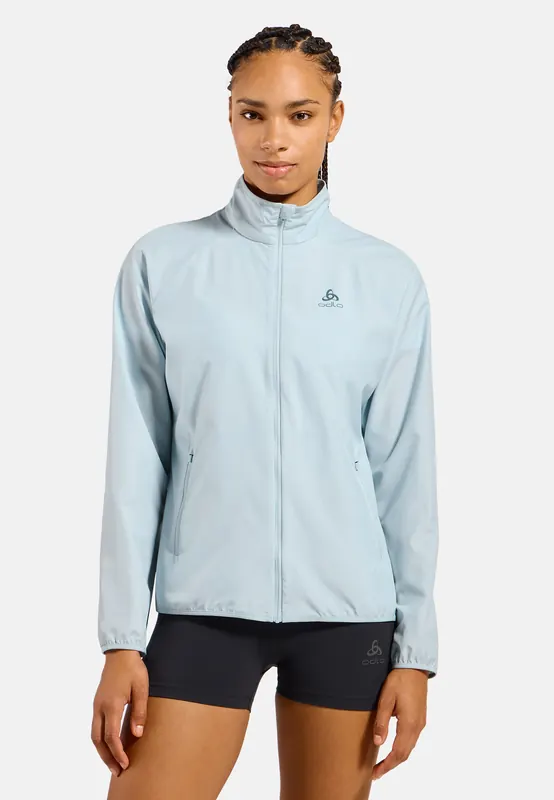 Kurtka damska do biegania ODLO Jacket ESSENTIAL LIGHT niebieska (S)