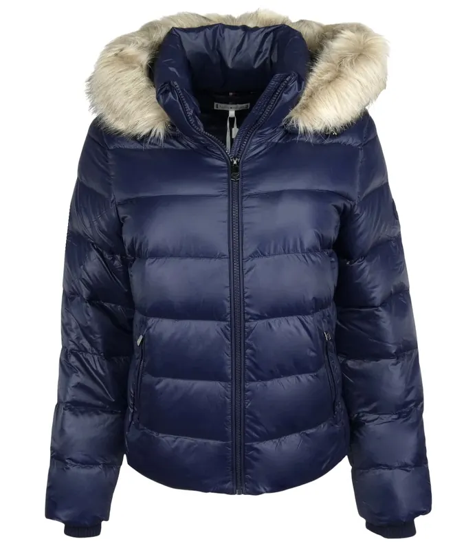 Tommy Hilfiger Kurtka damska, pikowana, puchowa, granatowa, M