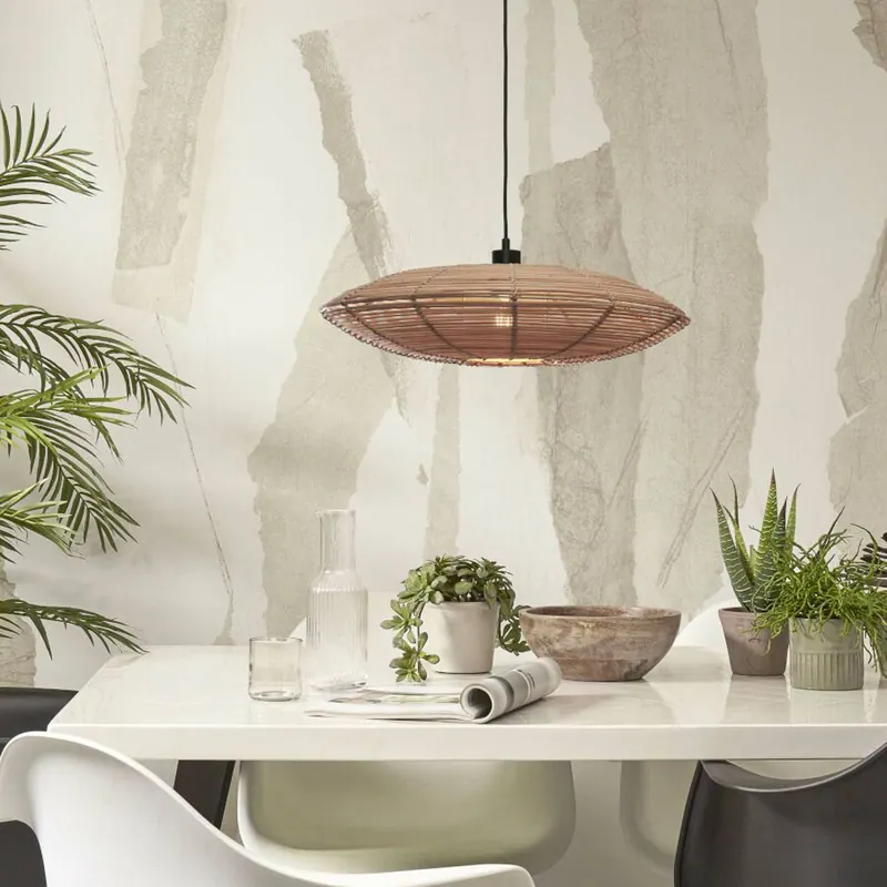 Lampa wisząca Good &amp; Mojo Tanami, Natur, Ø 55 cm