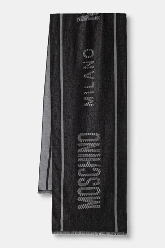 Moschino szalik męski z wełną