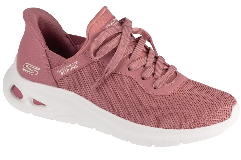 Skechers Slip-Ins Bobs Sport Unity - Pinch Of Luck 117509-BLSH, Damskie, Różowe, buty sneakers, tkanina, rozmiar: 41
