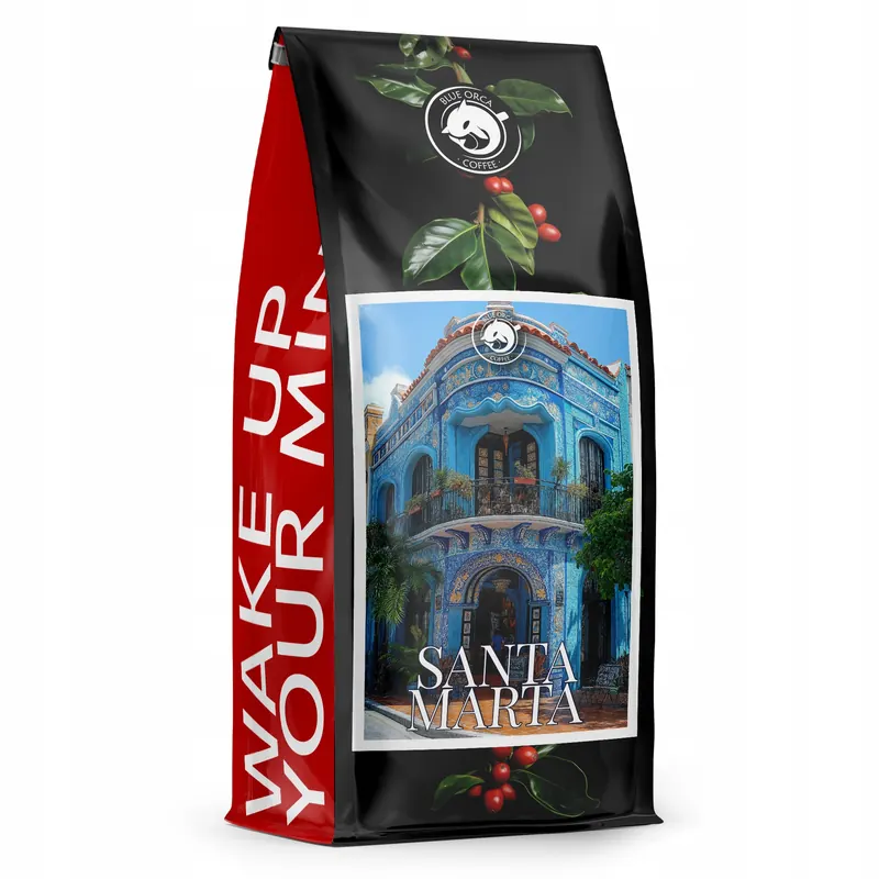 Kawa ziarnista 1kg Santamarta 100% Arabica Świeżo Palona Blue Orca