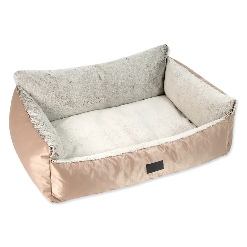 Legowisko dla psów w kolorze złota 78x60 cm Dog Fantasy Lux Platinum – Plaček Pet Products