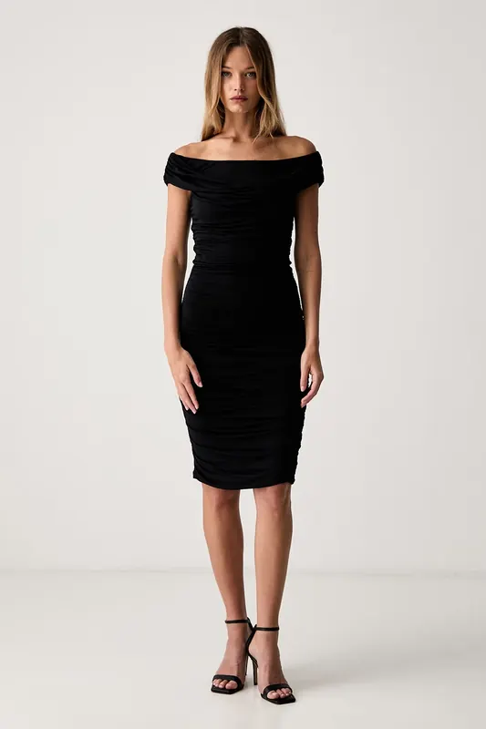 Le Privé sukienka drapowana z modalu MARIELLE NOIR