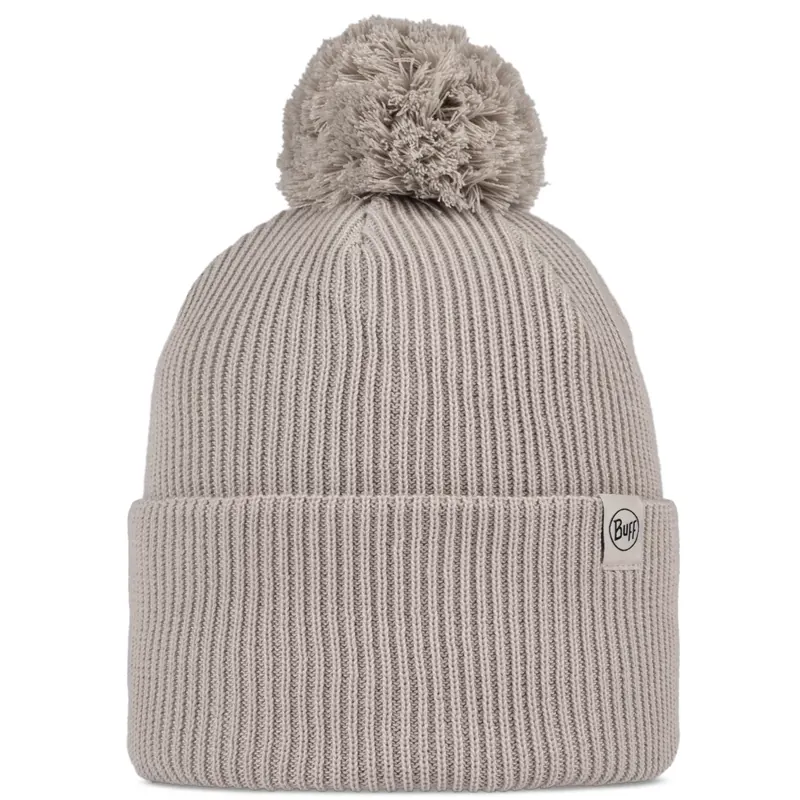 Buff Knitted Renvi Beanie 13447995410, Unisex, Szare, czapki, poliester, rozmiar: One size