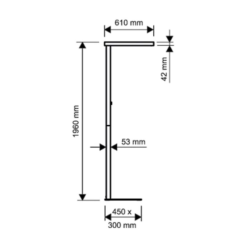 Lampa stojąca LED MAULjaval, czarna, 196 cm, ściemniana podstawa