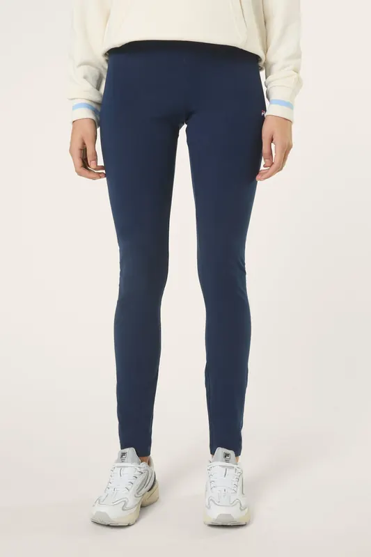 FILA Casania Logo Leggings Black Iris Maat: XS | Leggings Outlet | Dames | Blauw