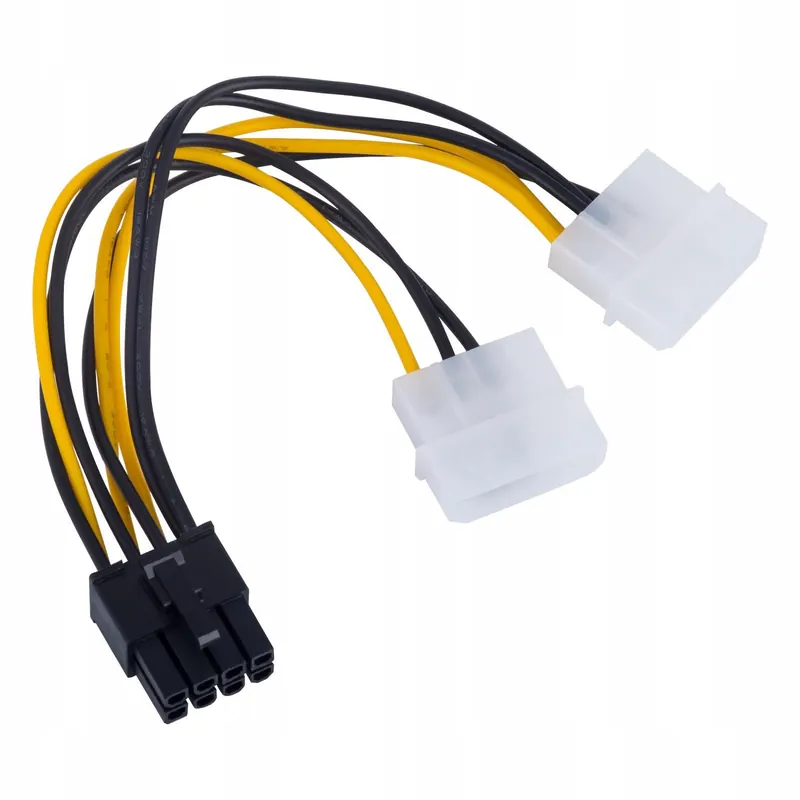 Adapter 2x Molex Pci-e 8 pin Akyga AK-CA-29 do karty graficznej M/f 15cm