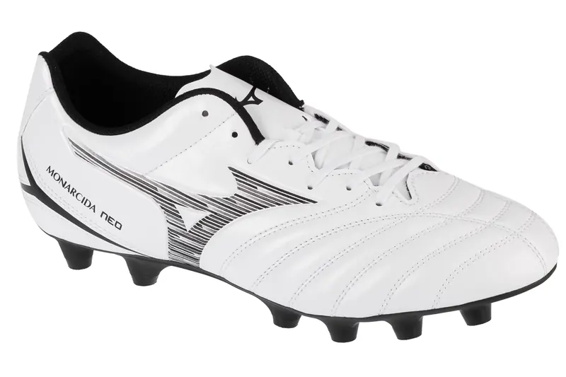 Mizuno Monarcida Neo III Select Md P1GA242509, Męskie, Białe, buty piłkarskie - korki, skóra syntetyczna, rozmiar: 42,5