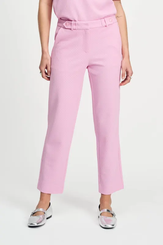POM Amsterdam Pants - Tapered Rose Pink Maat: 42 | Pantalons Outlet | Dames | Roze