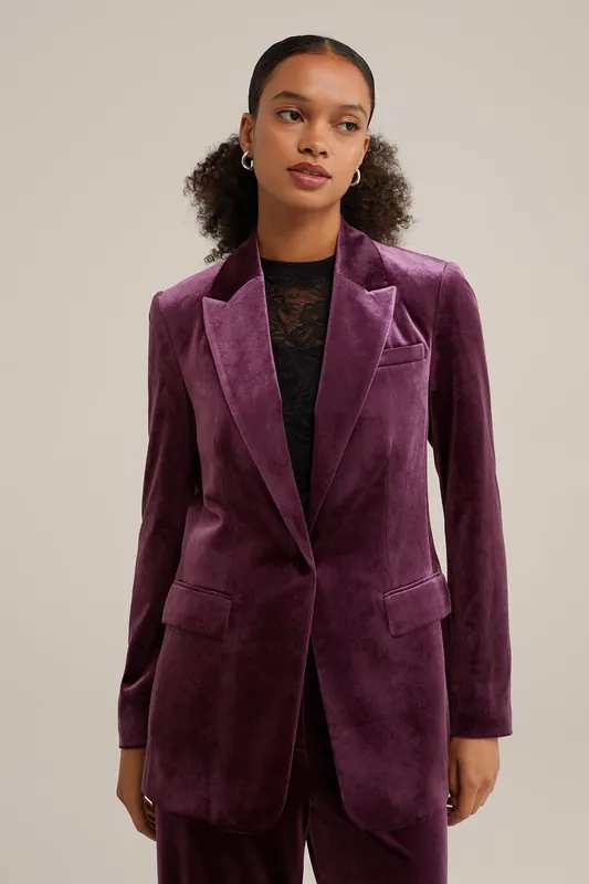 We Fashion Blazer Dark Purple Maat: 34 | Blazers Outlet | Dames | Paars