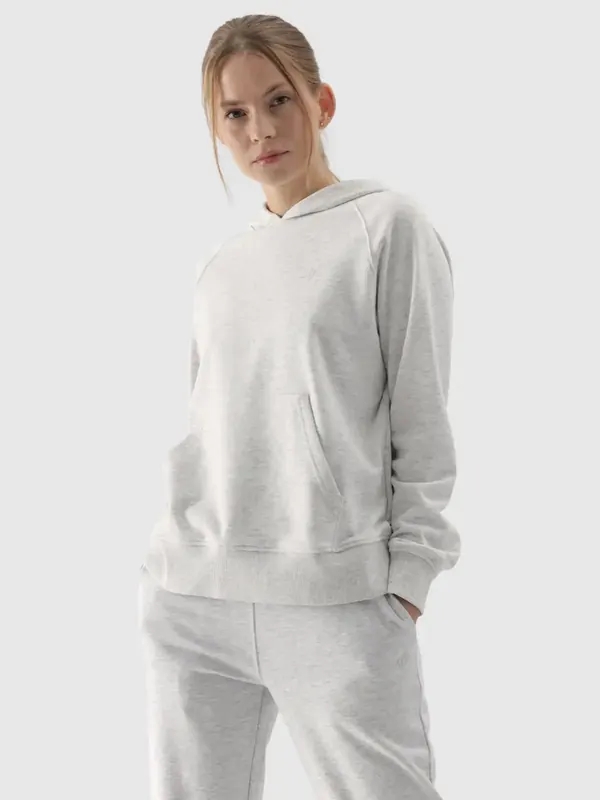 4F bluza dresowa damska z kapturem F1468 szara (XXL)