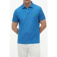 Tommy Hilfiger Th Script Regular Polo Blue Orbit Maat: M | Poloshirts Outlet | Heren | Blauw