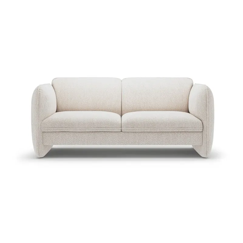 Kremowa sofa z tkaniny szenilowej 168 cm Georgia – Micadoni