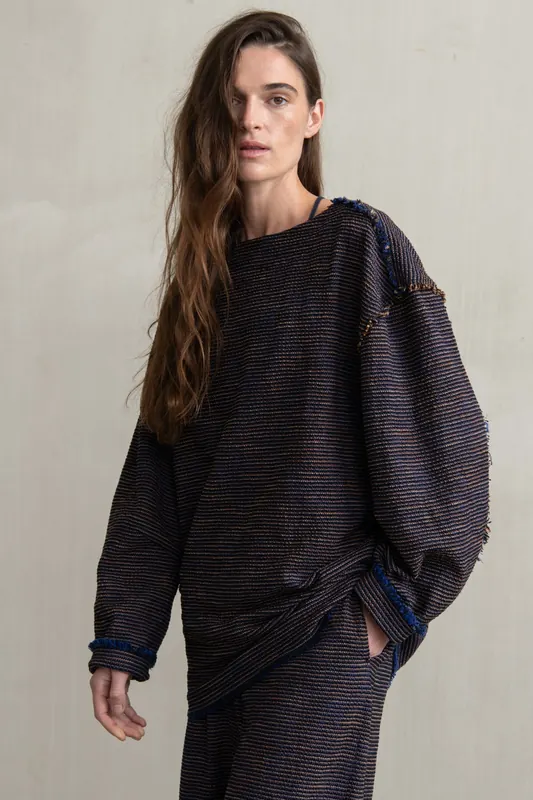 Humanoid Brooks Ink Maat: M | Longsleeves Outlet | Dames | Blauw
