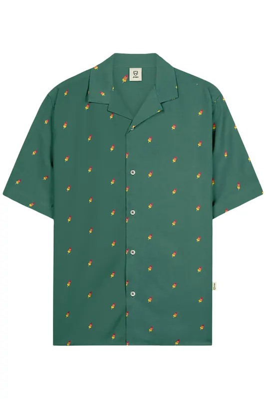 A-DAM Woven Shirt Rocket Smoke Pine Maat: XL | Casual Overhemden Outlet | Heren | Groen