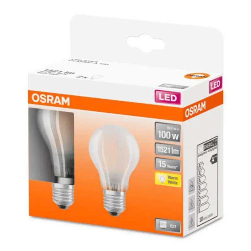 OSRAM Classic A LED E27 11W 2 700K matowa 2 szt.