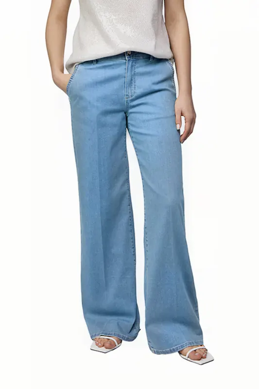 Comma  Jeans Blue Denim Maat: W38 | Flared Jeans Outlet | Dames | Blauw