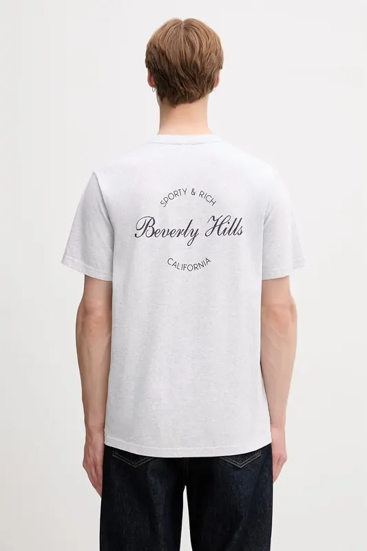 Sporty & Rich  Beverly Script T-shirt bawełniany