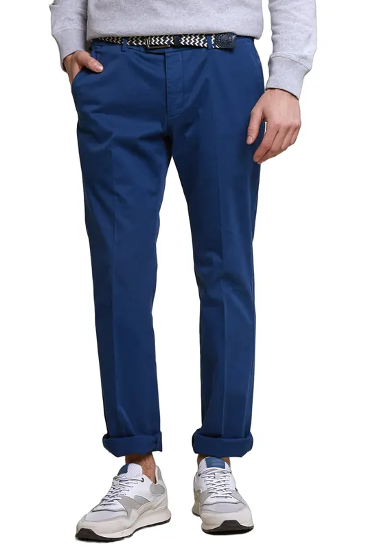 River Woods Basic Chino Stretch Space Maat: 48 | Chino's Outlet | Heren | Blauw