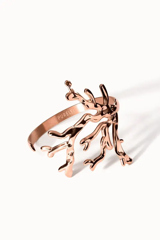 PURELEI Coral Cove Armreif Rosegold Maat: S | Armbanden Outlet | Dames | Goud