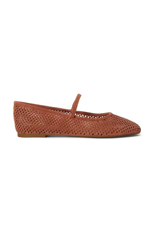 Lauren Ralph Lauren baleriny zamszowe Jayna Mj