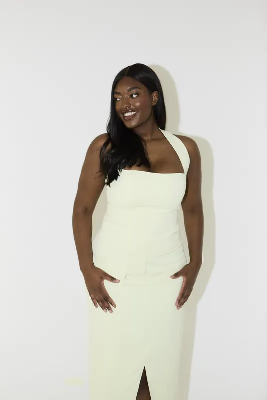 Odd Muse Halter Top Lime Cream Maat: M | Jumpsuits Outlet | Dames | Beige