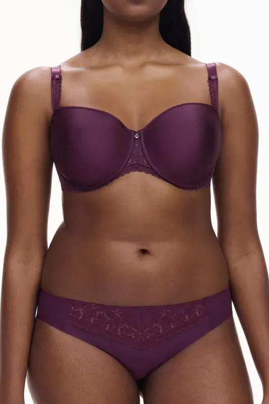 Chantelle Co Bra Tshirt Half Cup Memory Aubergine Shades Maat: C80 | BH's Outlet | Dames | Paars
