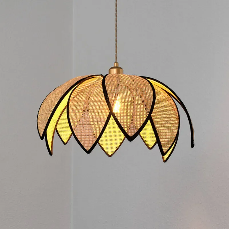 Żyrandol OSRAM Decor Rattan Lotus, Ø 48 cm, beżowa, E27