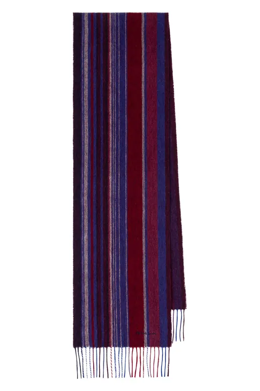 Paul Smith Men Scarf Ps Trent Strp Burgundy/ Borde Maat: OS | Handschoenen Outlet | Heren | Bordeaux
