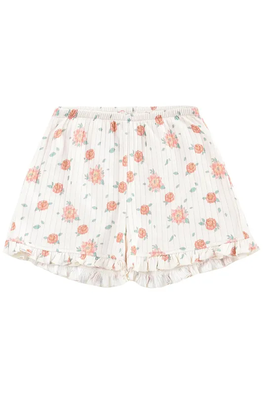 Louise Misha Shorts Anchi Off-white Flowers Maat: 10Y | Broeken Outlet | kids | Wit