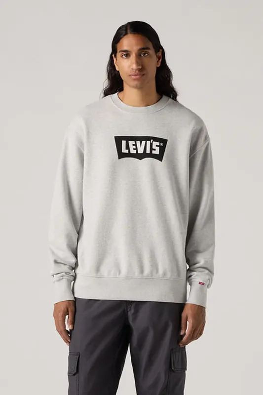 Levi's Premium Graphic Crewneck Sweatshirt Maat: L | Sweaters Outlet | Heren | Grijs