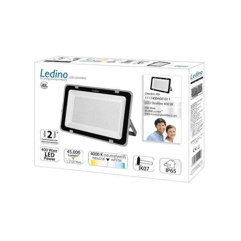 Reflektor budowlany LED Oberbilk, 4000K, 400W