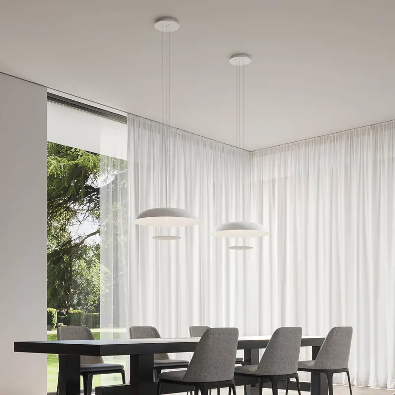 Karman Żyrandol LED BLANCO, Ø 60 cm, biały, metal