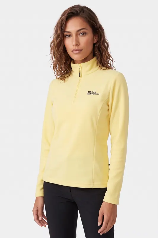 Jack Wolfskin Taunus Sweatshirt Lemon Ice Maat: S | Sweaters Outlet | Dames | Geel