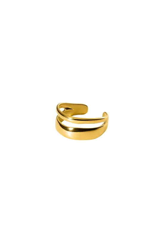 PURELEI Twin Tides Ring Gold Maat: OS | Ringen Outlet | Dames | Goud