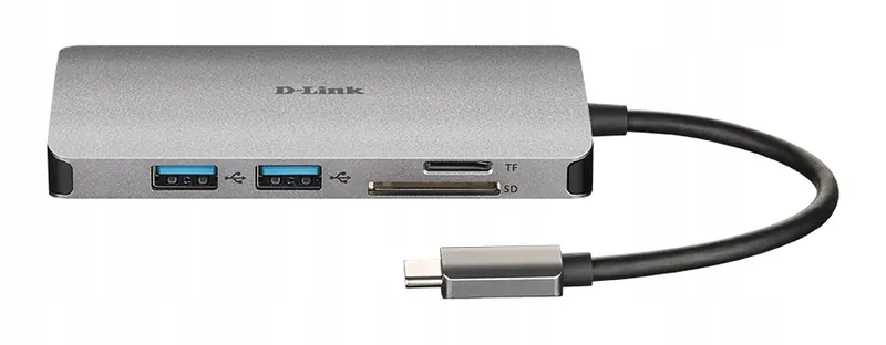 D-Link 8-in-1 Usb-c Hub with HDMI/Ethernet/Card Reader/Power Delivery