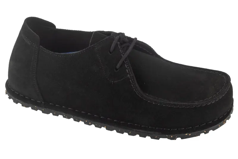 Birkenstock Utti Lace Leve 1028597, Unisex, Czarne, półbuty, skóra welurowa, rozmiar: 37