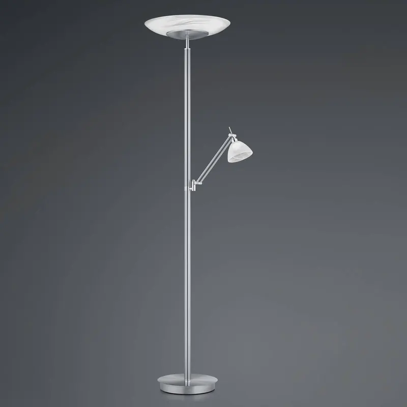 Lampa stojąca LED Findus, 2-punktowa, nikiel
