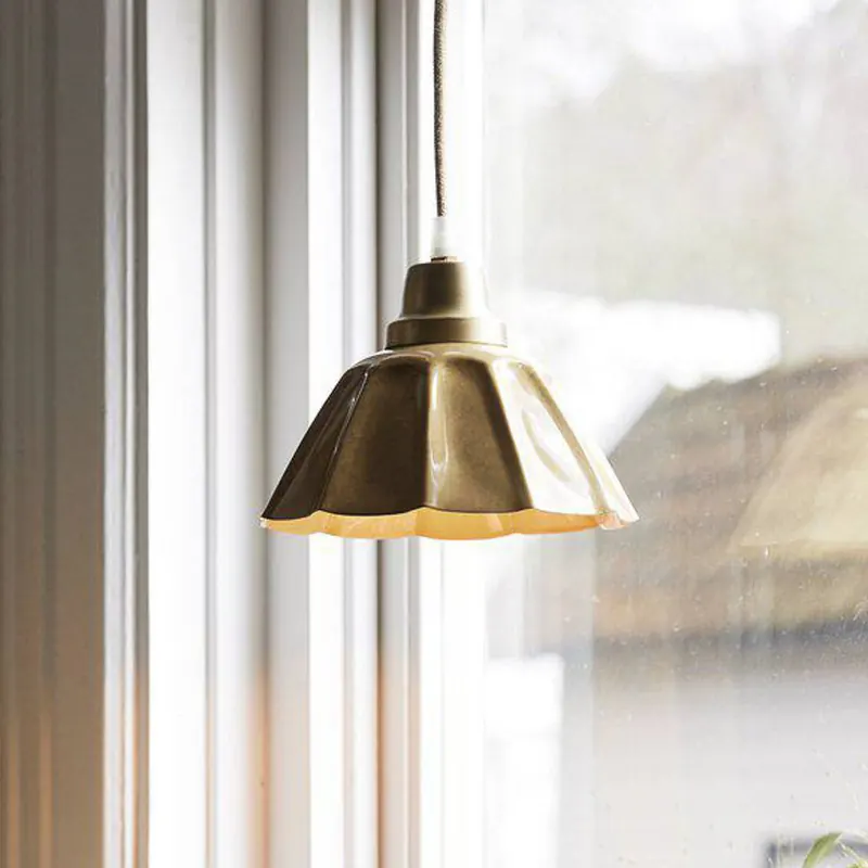 Żyrandol PR Home Ester, żółta, średnica 17 cm, żelazo, wtyczka