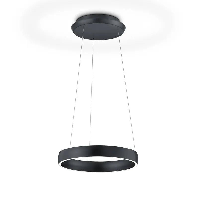 Lampa wisząca LED Sara-40 czarna, 2 200-3 000 K
