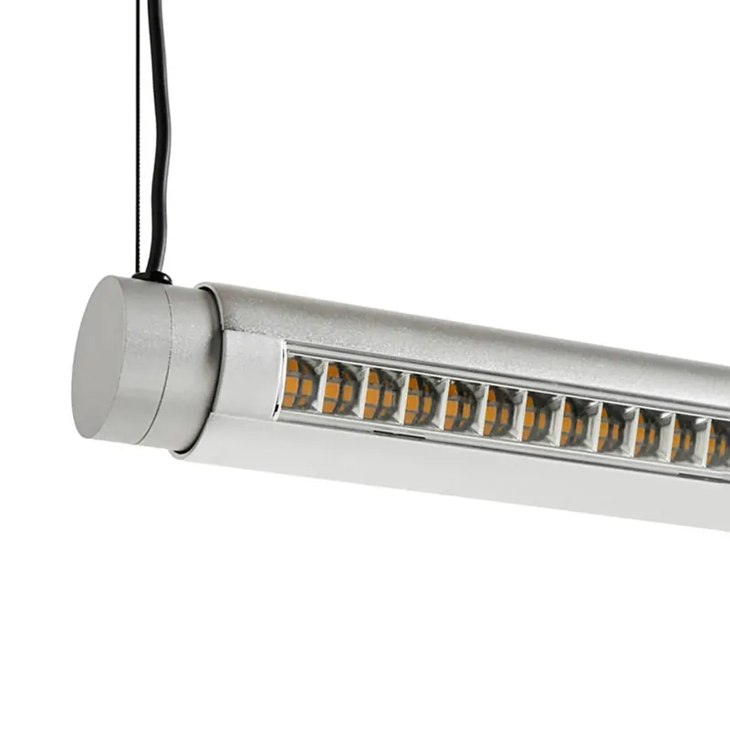 Żyrandol LED HAY Factor Linear directional, aluminium, obrotowy