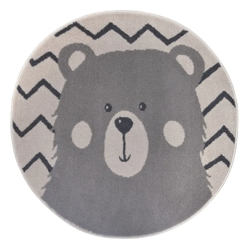 Szary dywan dziecięcy ø 100 cm Bear – Hanse Home